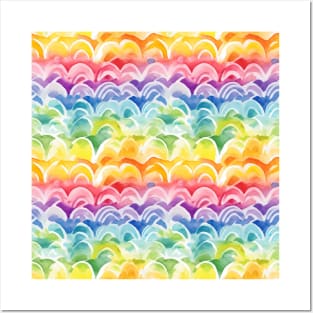 Pride rainbows pattern, LGBTQ, pride month Posters and Art